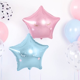 BALLON ALUMINIUM BLEU CIEL 48CM