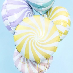 BALLON ALUMINIUM CANDY JAUNE