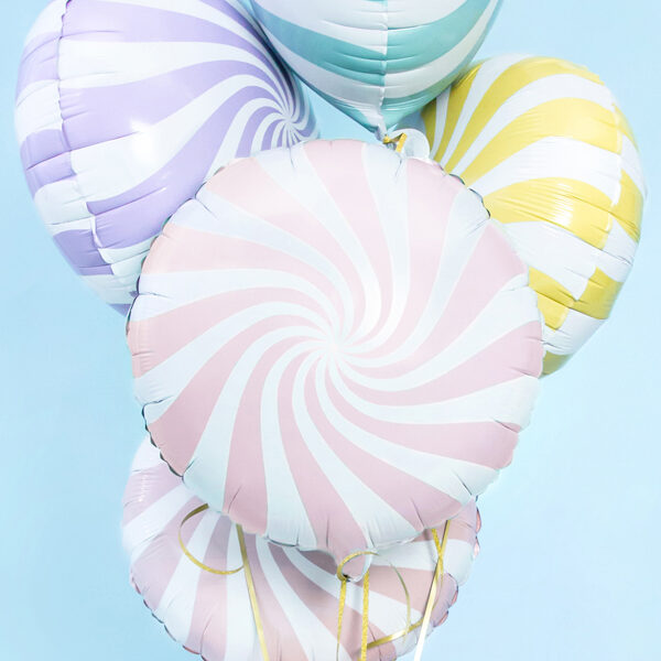 BALLON ALUMINIUM CANDY ROSE PASTEL
