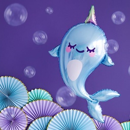 BALLON ALUMINIUM NARWHAL