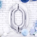 BALLON CHIFFRE « 0 » ARGENTÉ