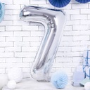 BALLON CHIFFRE « 7 » ARGENTÉ