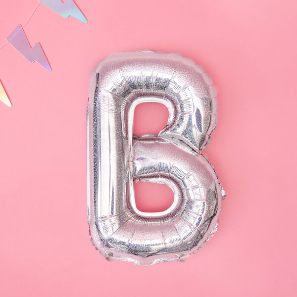 BALLON LETTRE « B » IRISÉ