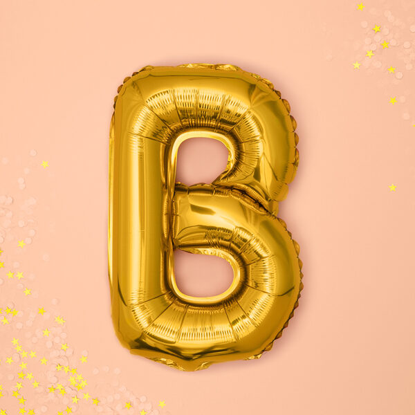 BALLON LETTRE « B » OR