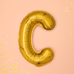 BALLON LETTRE « C » OR