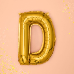 BALLON LETTRE « D » OR