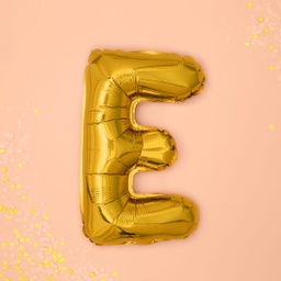 BALLON LETTRE « E » OR