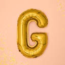 BALLON LETTRE « G » OR