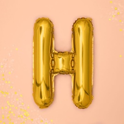 BALLON LETTRE « H » OR