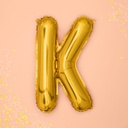 BALLON LETTRE « K » OR
