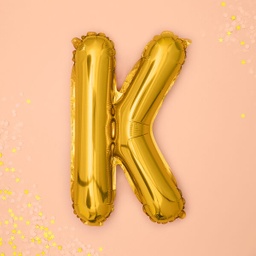BALLON LETTRE « K » OR