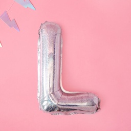 BALLON LETTRE « L » IRISÉ