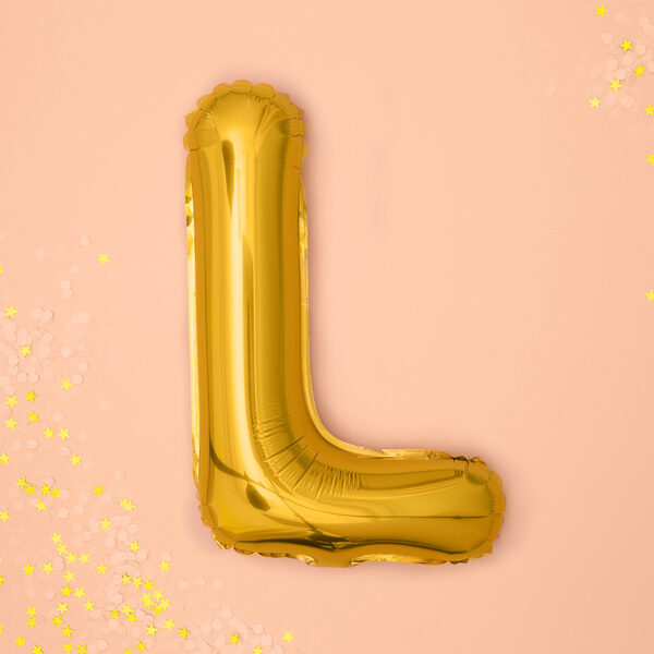 BALLON LETTRE « L » OR