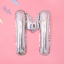 BALLON LETTRE « M » IRISÉ