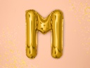 BALLON LETTRE « M » OR