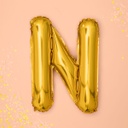 BALLON LETTRE « N » OR