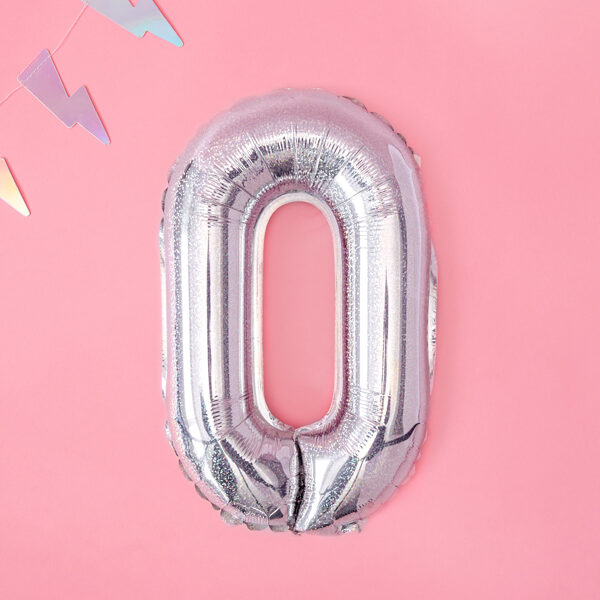 BALLON LETTRE « O » IRISÉ