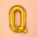 BALLON LETTRE « Q » OR