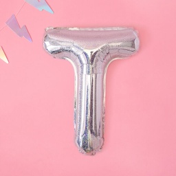 BALLON LETTRE « T » IRISÉ
