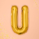 BALLON LETTRE « U » OR