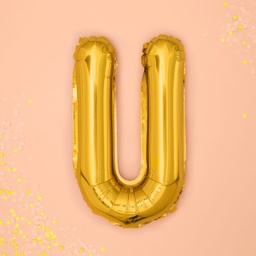 BALLON LETTRE « U » OR