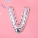 BALLON LETTRE « V » IRISÉ