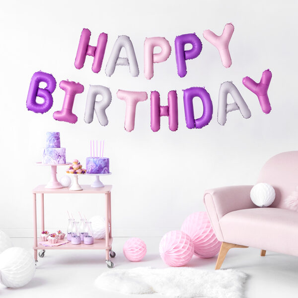 BALLONS "HAPPY BIRTHDAY" MIX