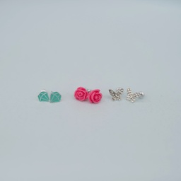 BOUCLES D'OREILLES FLEURS