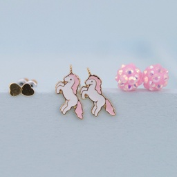 BOUCLES D'OREILLES LICORNE