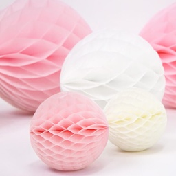 BOULE ALVEOLE CREME 10CM