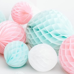 BOULE ALVEOLE MINT 20CM