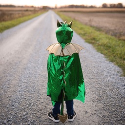 CAPE DRAGON VERT 5-6ANS