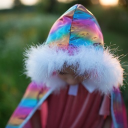 CAPE RAINBOW DE PRINCESSE 4-7ANS
