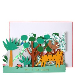 CARTE "HAVE A WILD BIRTHDAY" SCENE 3D
