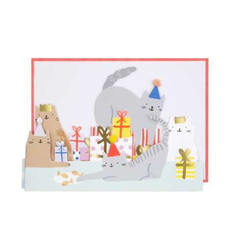 CARTE CAT PARTY CONCERTINA
