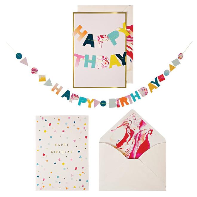 CARTE DE GUIRLANDE D’ANNIVERSAIRE