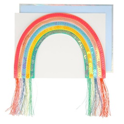 CARTE PAILLETTES RAINBOW