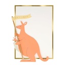CARTE PETIT KANGOUROU DEBOUT