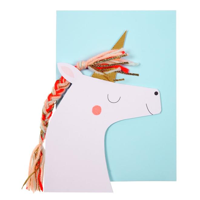 CARTE STAND-UP LICORNE