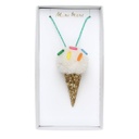 COLLIER CORNET DE GLACE POMPOM