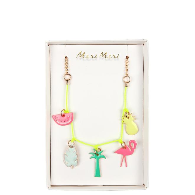 COLLIER TROPICAL ÉMAIL