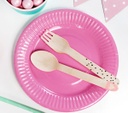 COUVERTS EN BOIS MOTIF NOIR
