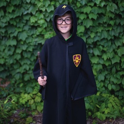 ENSEMBLE CAPE & LUNETTES DE MAGICIEN HARRY POTTER  5-7ANS