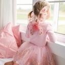 ENSEMBLE TUTU & AILES OR ROSE 4-6ans