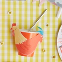 GOBELETS COQ DANS LE FERME