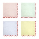 GRANDES SERVIETTES PASTELS NEON