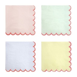 GRANDES SERVIETTES PASTELS NEON