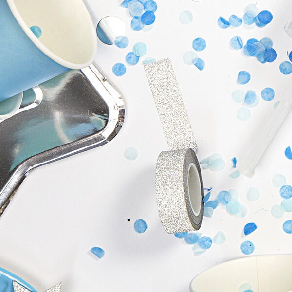 MASKING TAPE ARGENTÉ PAILLETÉ