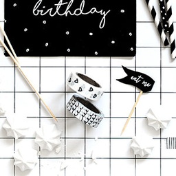 MASKING TAPE NOIR "SCRIBBLE"