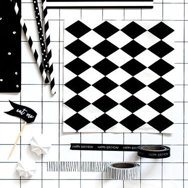 MASKING TAPE NOIR BLACK & WHITE